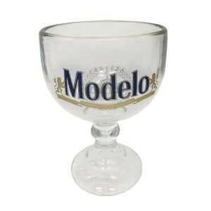 Modelo Especial Cerveza 1925 Beer Schooner Glass Chalice Goblet 18oz Heavy Base
